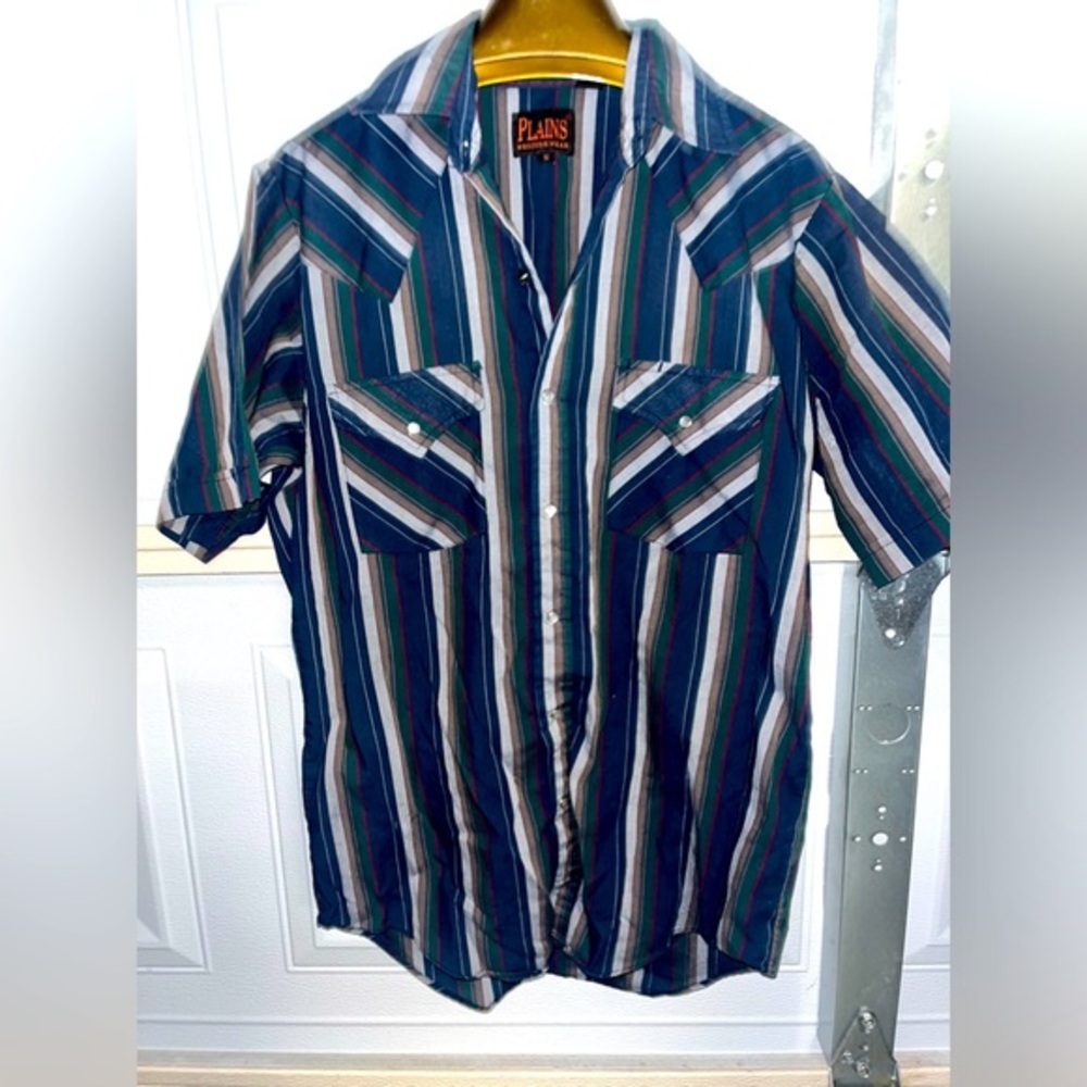 Vintage Men’s Plains Western Wear Button Down 🌵S